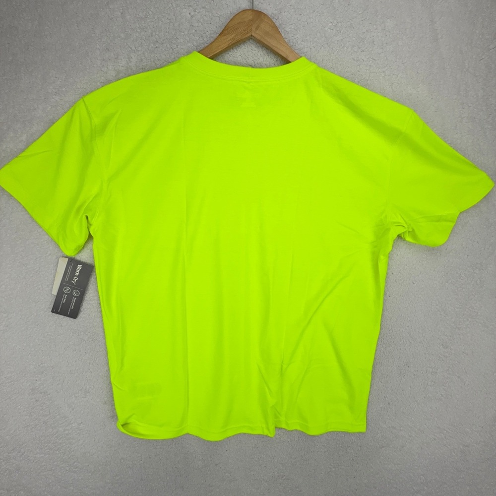 Carhartt Work Dry Short Sleeve Pocket T Men XL K212 BLM Bright Lime NWT Hi-Vis - Picture 2 of 10